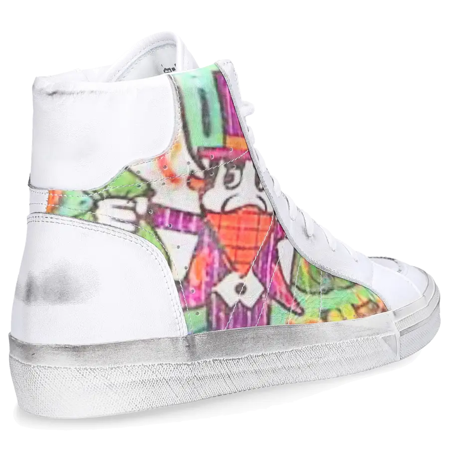 305 SOBE - Sneaker high ALEC Kalbsleder - weiß