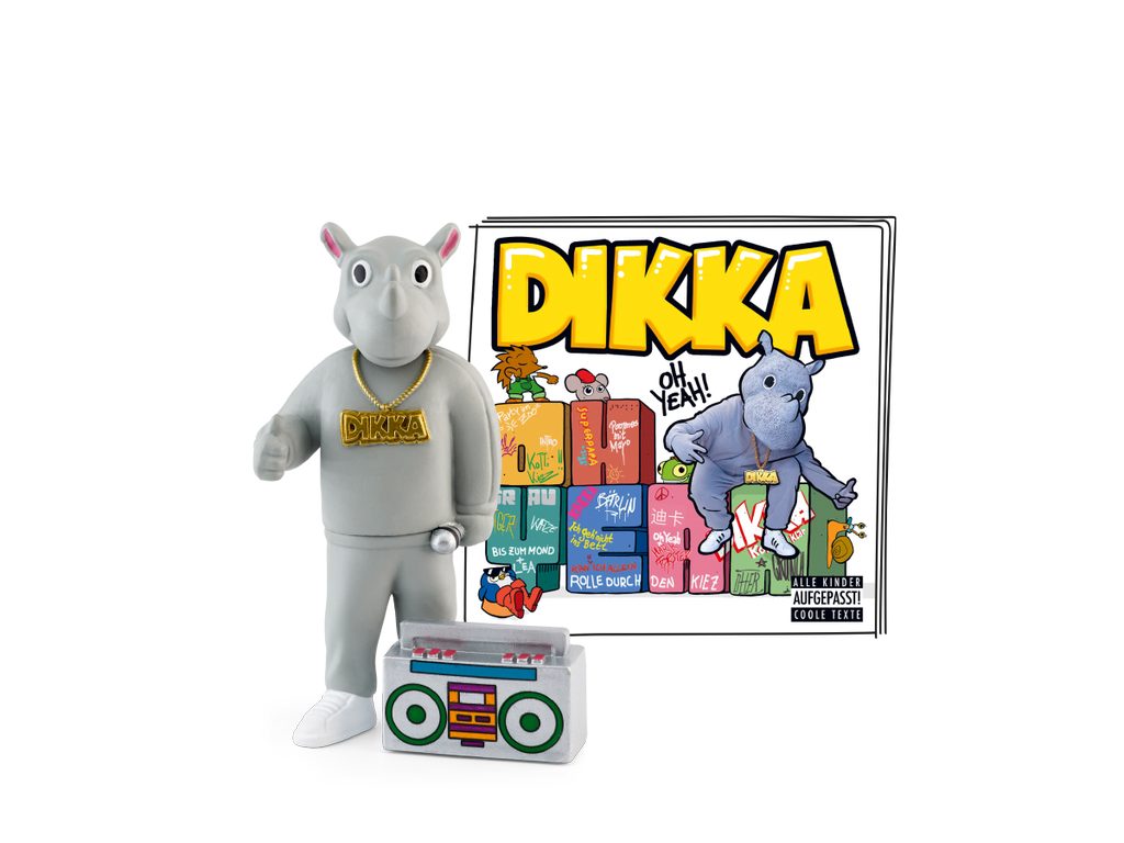 tonies Hörspielfigur Tonies-Dikka-Oh yeah, (1-St), Magnethaftend, handbemalt, integrierter NFC-Chip