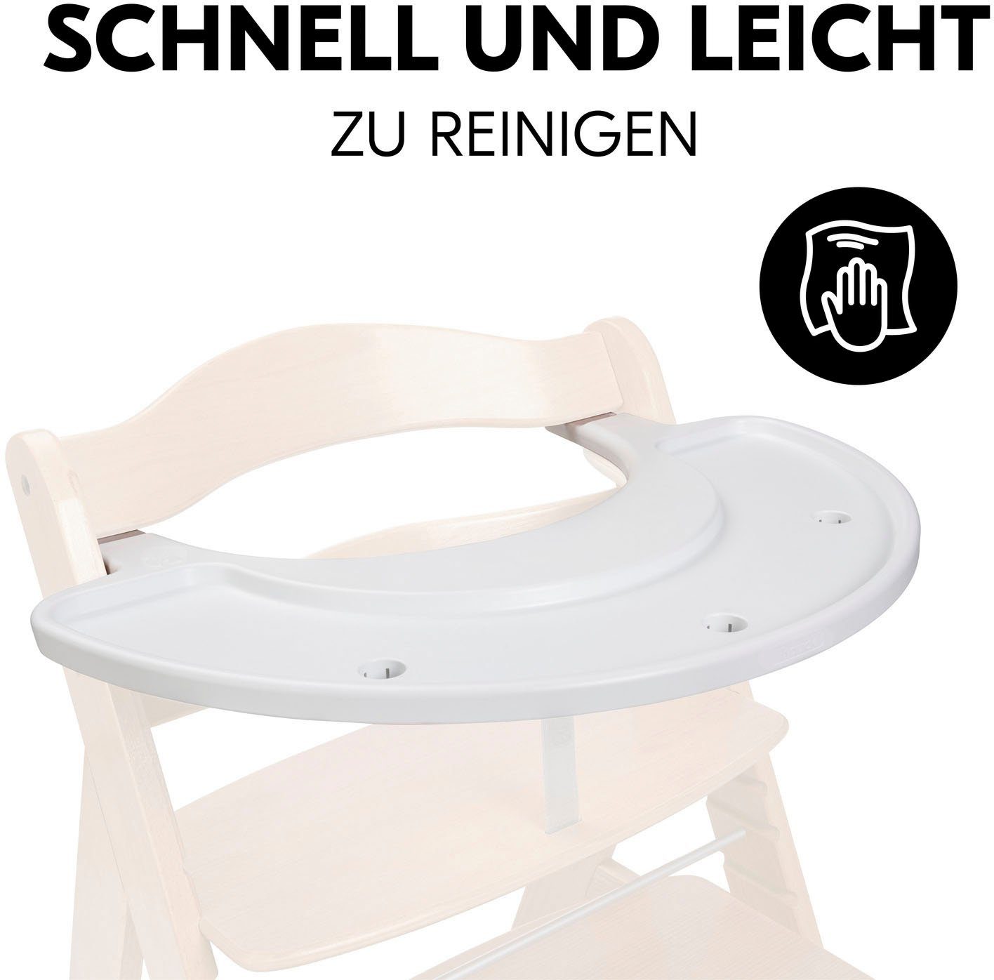Hauck Hochstuhltablett Alpha Play Sorting Set Giraffe, Holz, Kunststoff, FSC® - schützt Wald - weltweit