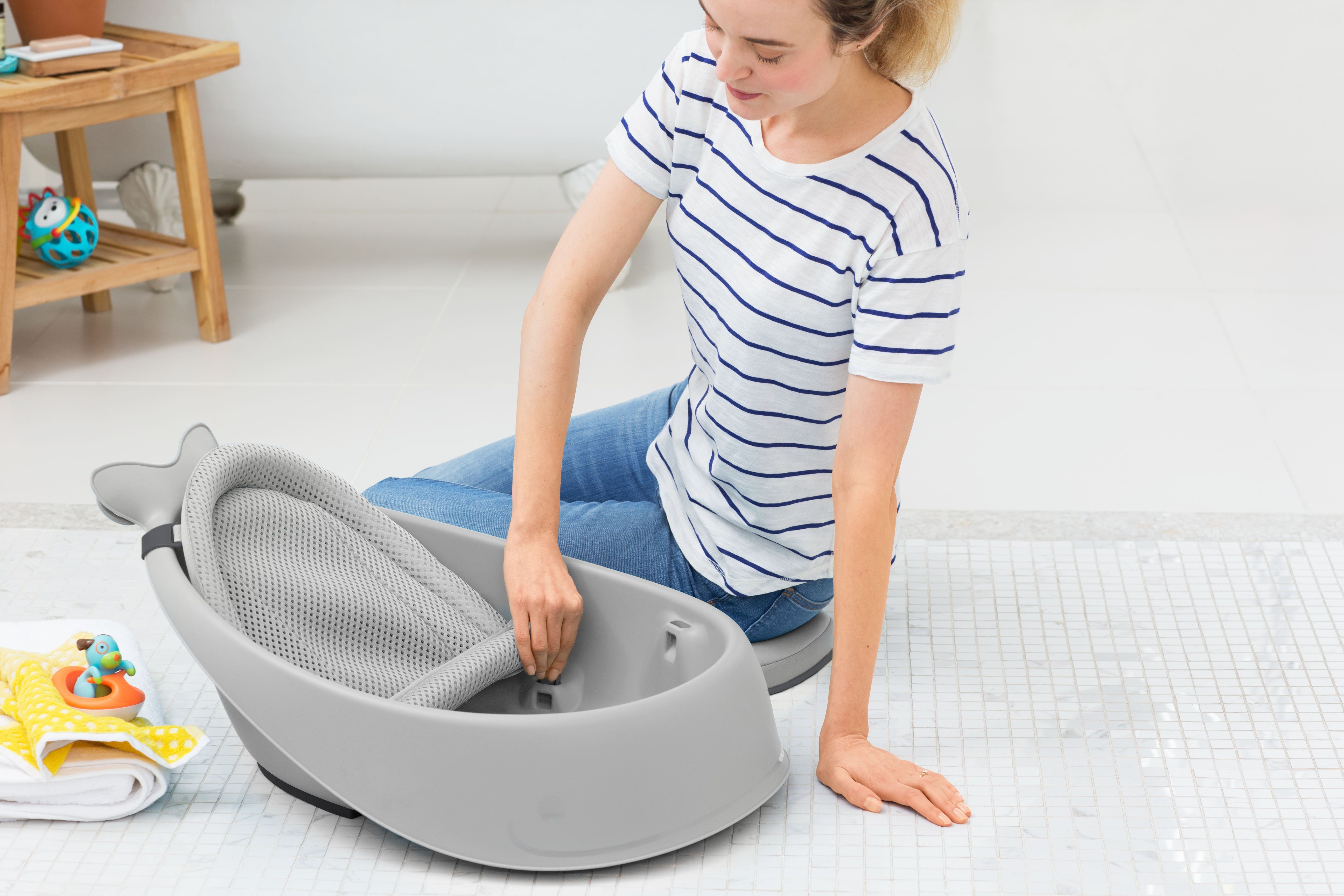 Skip Hop Babybadewanne Moby, grau