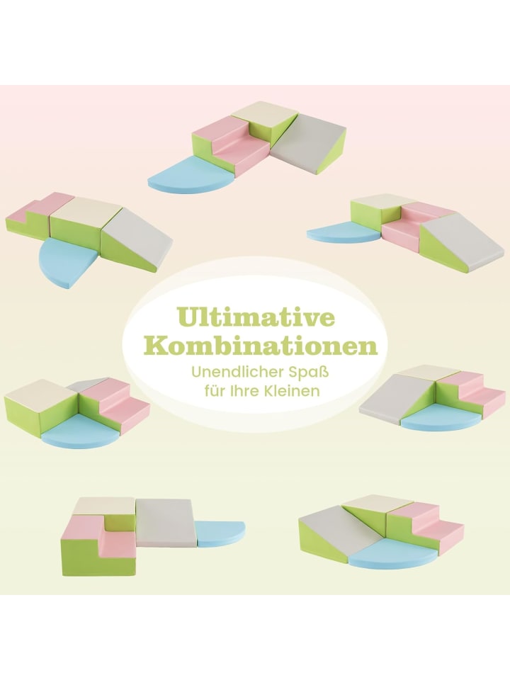 COSTWAY 4 TLG. Schaumstoffbausteine in Rosa günstig kaufen onesize