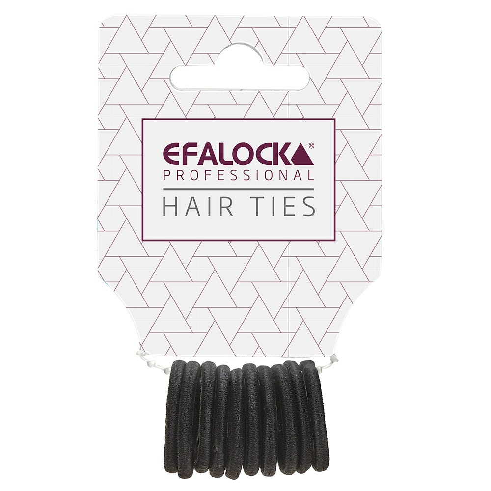 Efalock Haargummi Mini schwarz 10 Stück