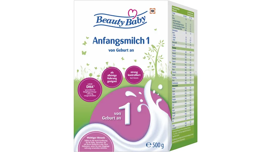 Beauty Baby Anfangsmilch 1 Geburt 500 g