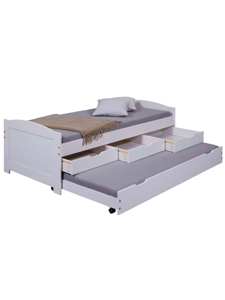 ebuy24 Bett Ulli Weiß 195 x 98 cm günstig kaufen onesize