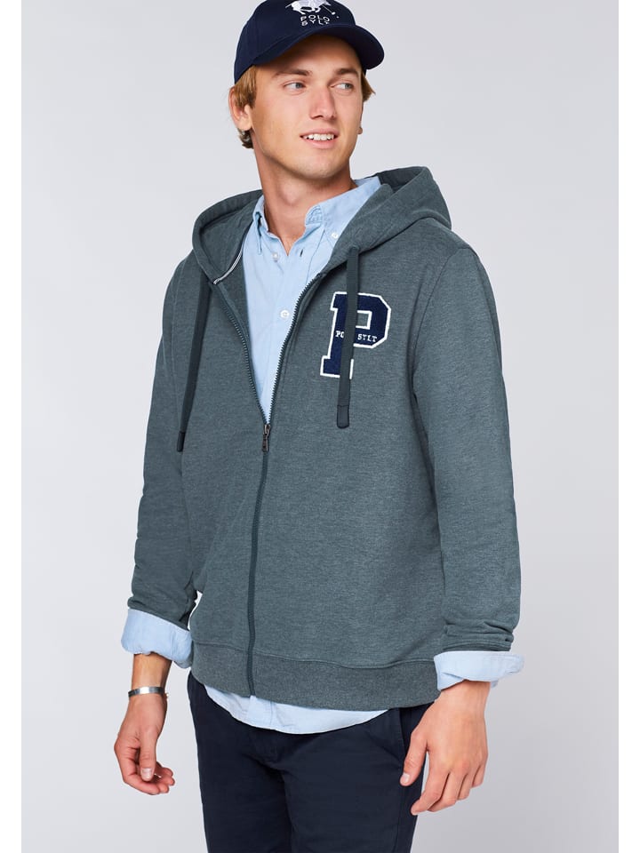 Polo Sylt Sweatjacke in Dunkelgrau günstig kaufen