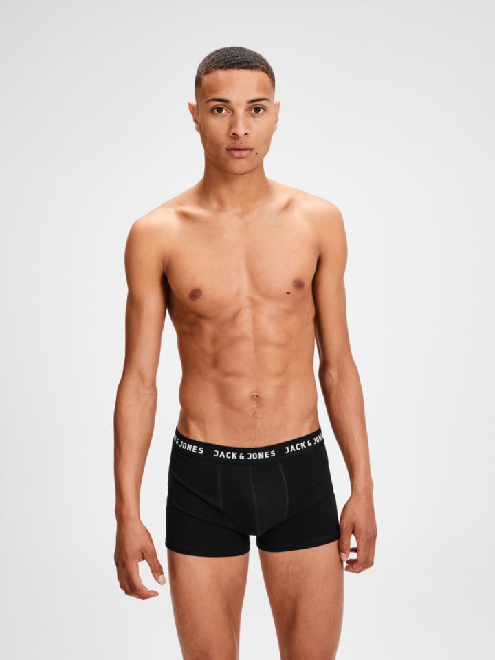 Jack & Jones Set 5er Pack Trunks Boxershorts Stretch Unterhose in Schwarz günstig kaufen