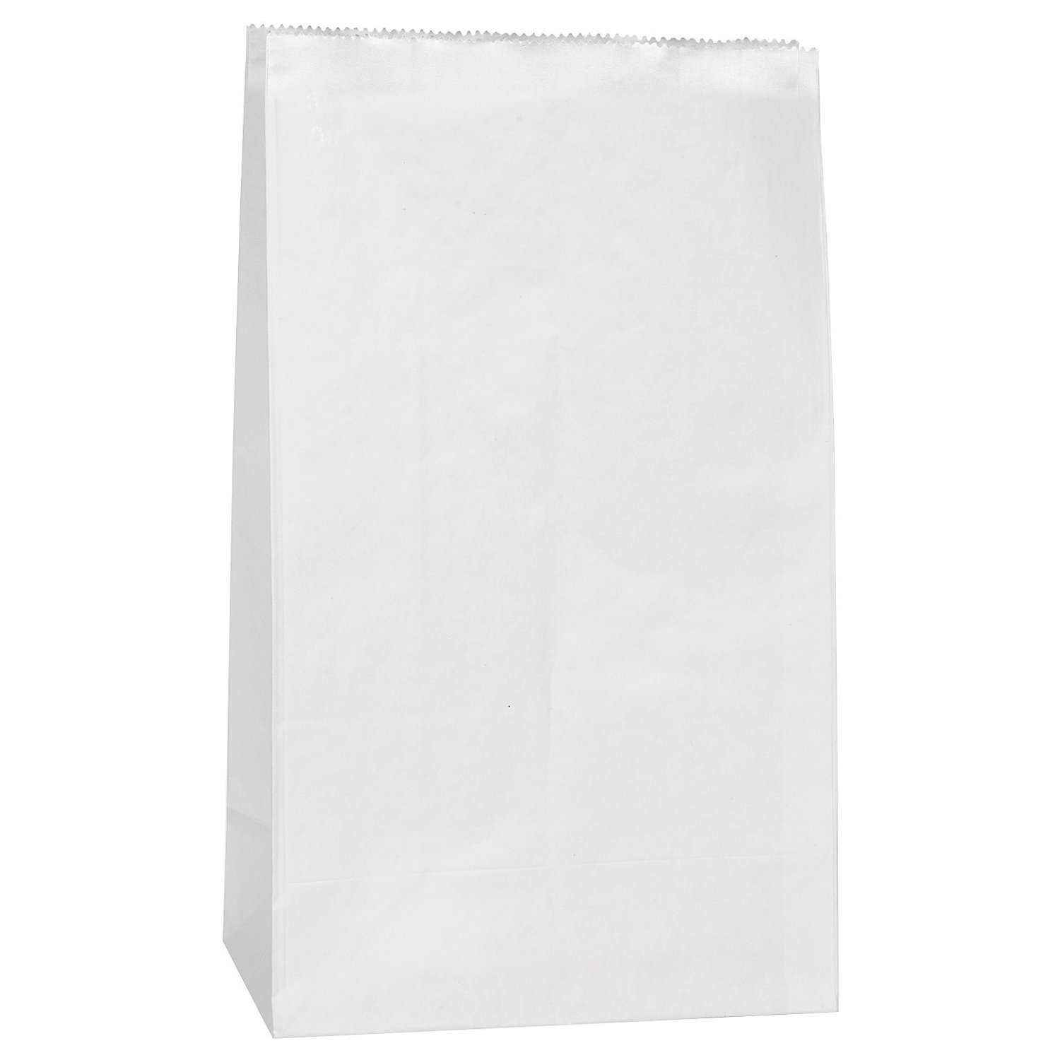 Papiertüten, weiß, 21 x 12 cm, 15 Stück
