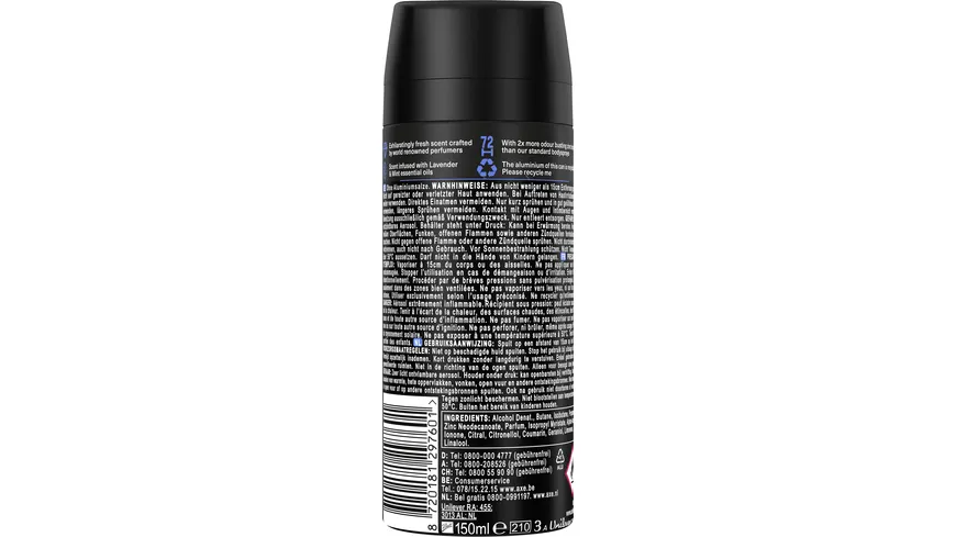 Axe Premium Bodyspray Blue Lavender ohne Aluminiumsalze 150 ml