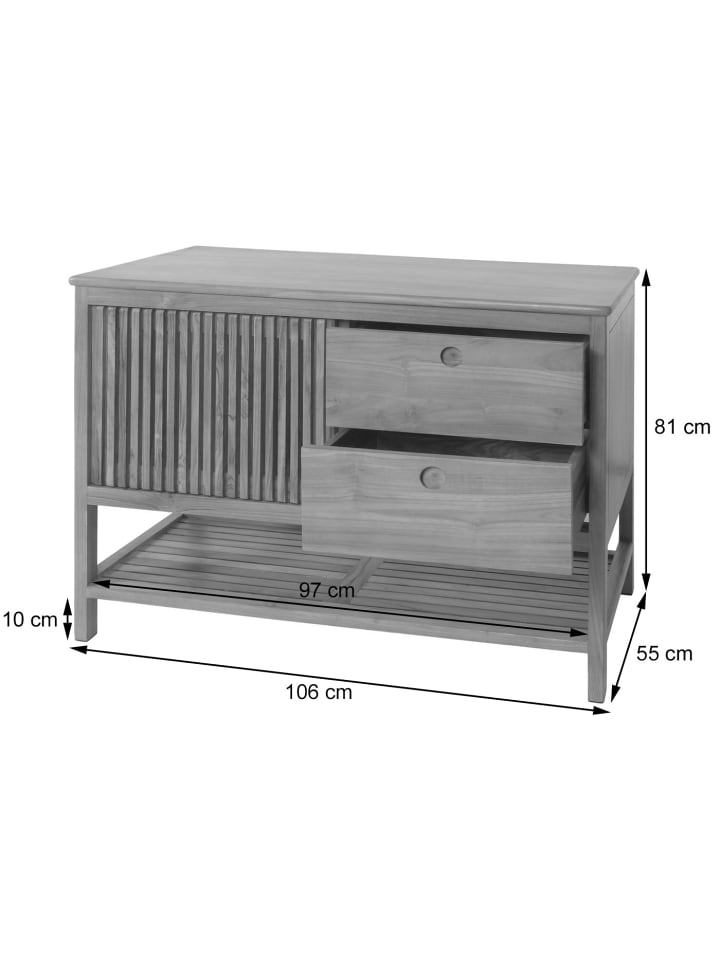 MCW Teak-Waschbeckenunterschrank M70 günstig kaufen onesize