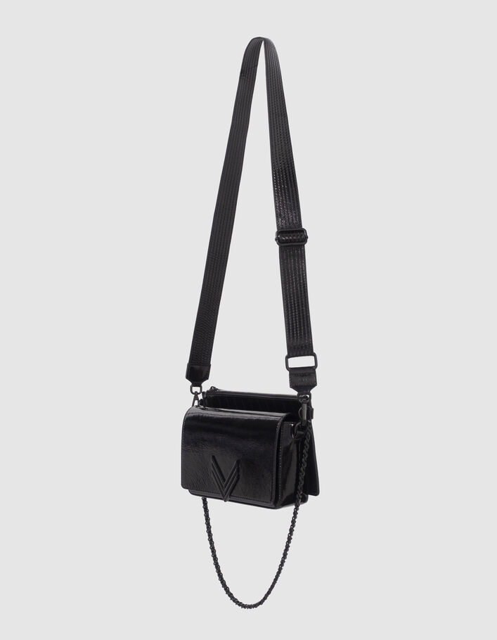 Le 111 CENTRAL PARK noir cuir verni Femme