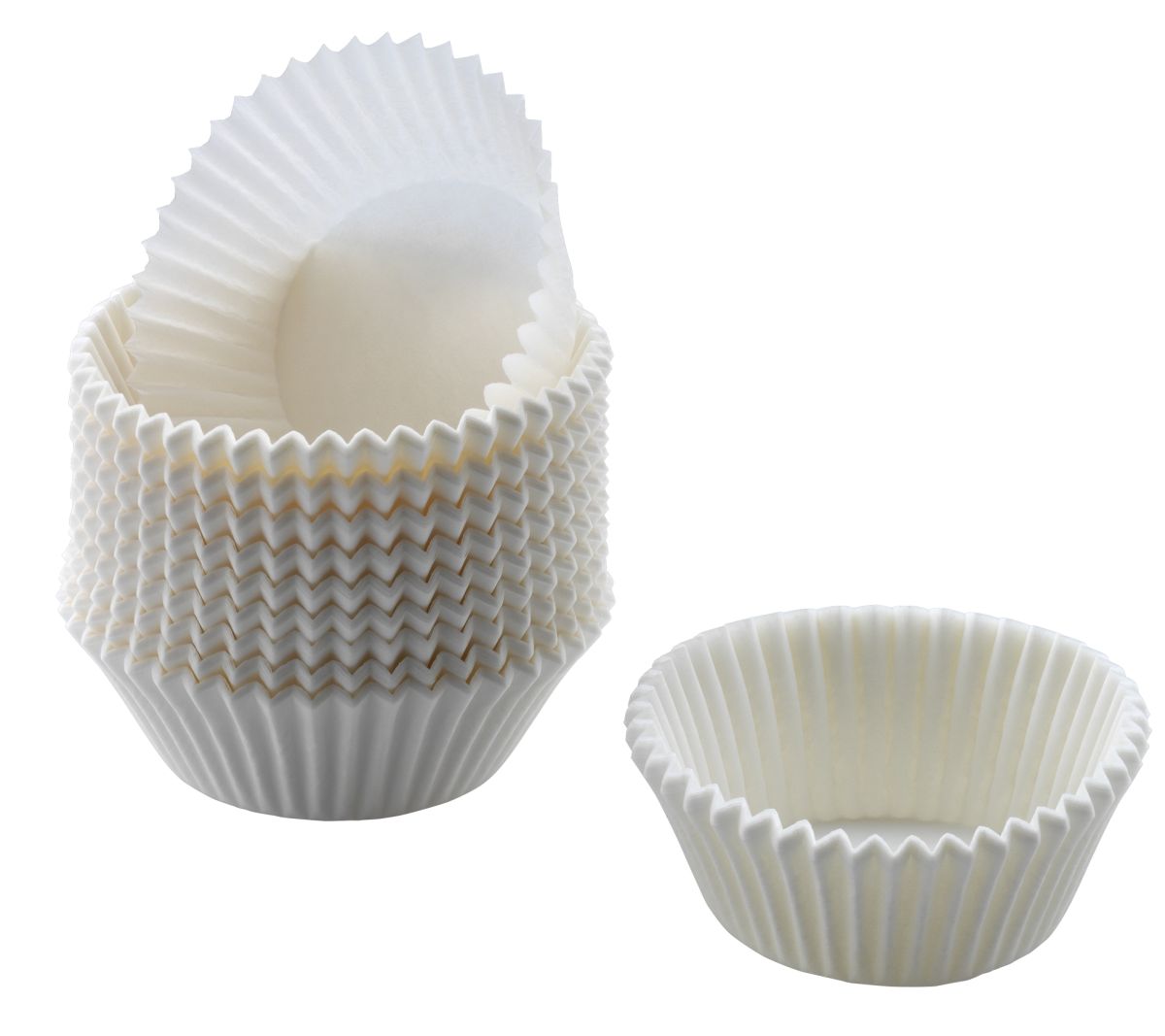 Kaiser 200 Muffin-Papierbackförmchen-Set Creativ Weiß