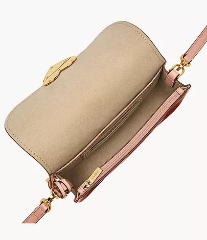 Fossil Small Flap Crossbody Lennox Leder