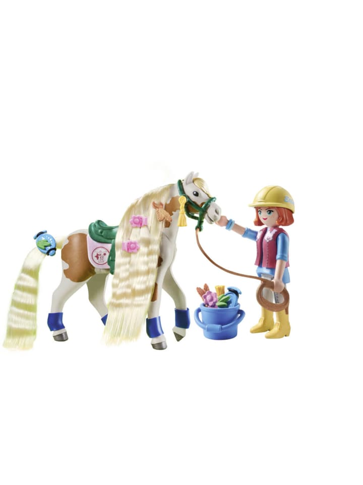 Playmobil Spielfigurenset Horses of Waterfall Ellie & Pferd mit Kreppeisen günstig kaufen onesize
