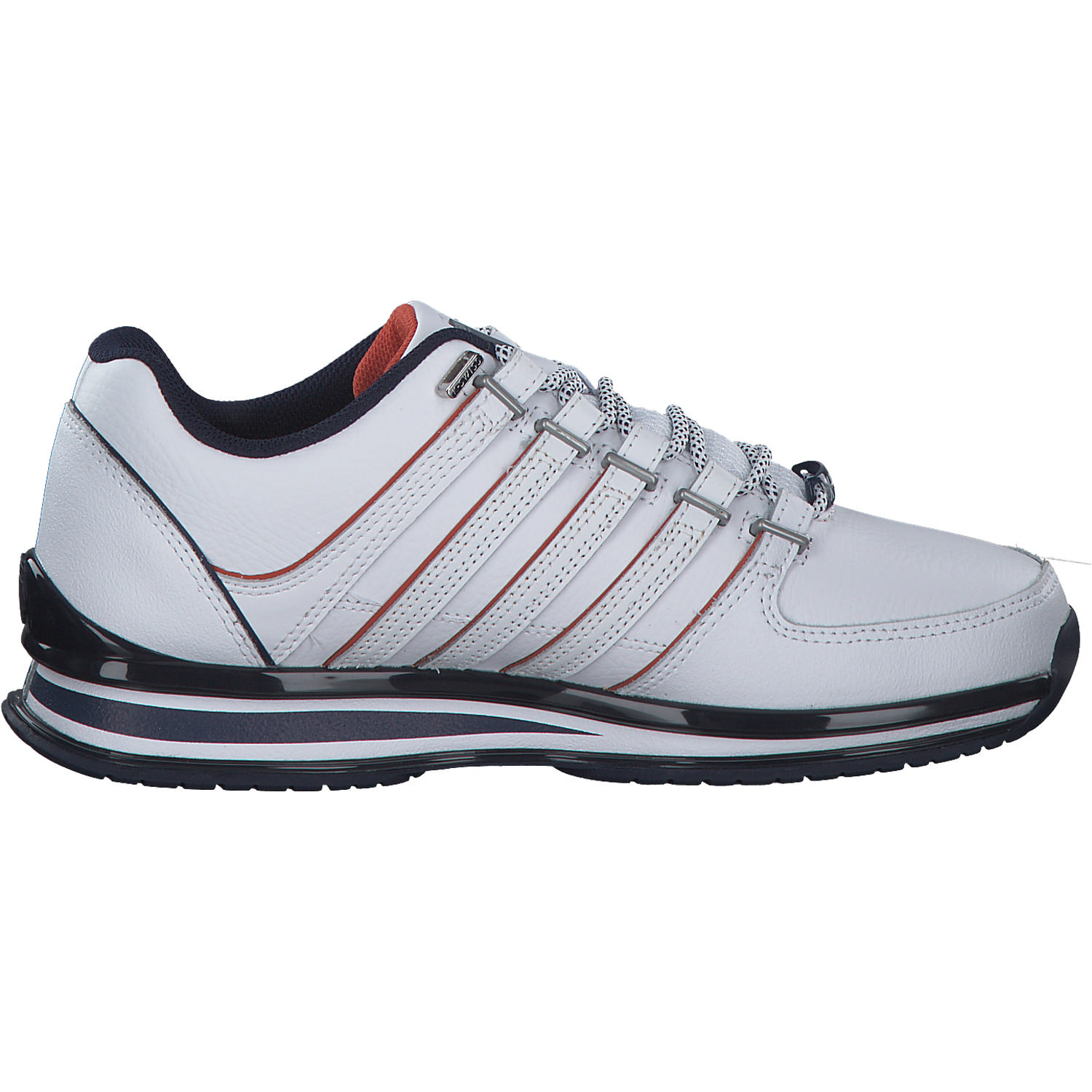 K-Swiss Rinzler 01235, Sneakers Low, Herren, WHT/NVY/BRNT OCH~M