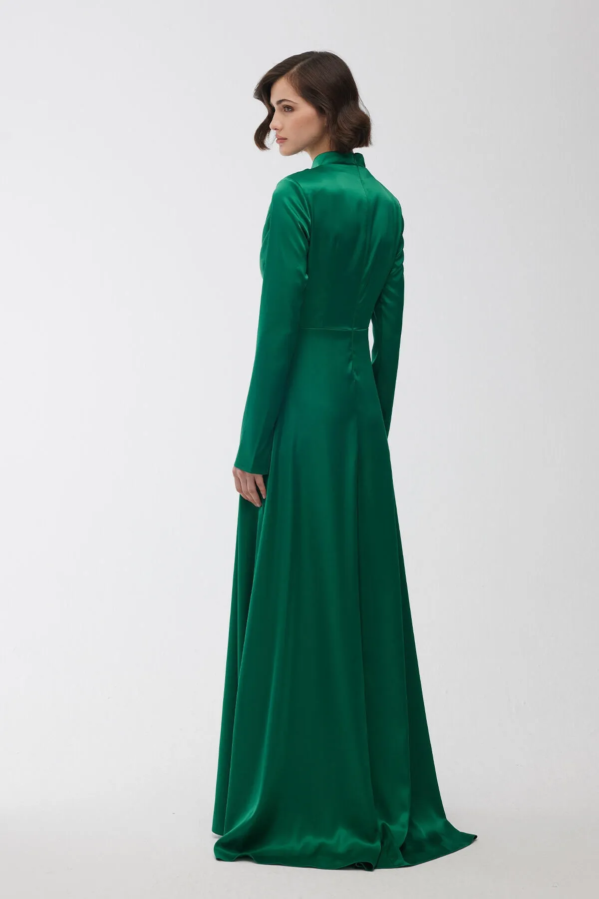 Manuka  Violettes Degaje Abendkleid Smaragd