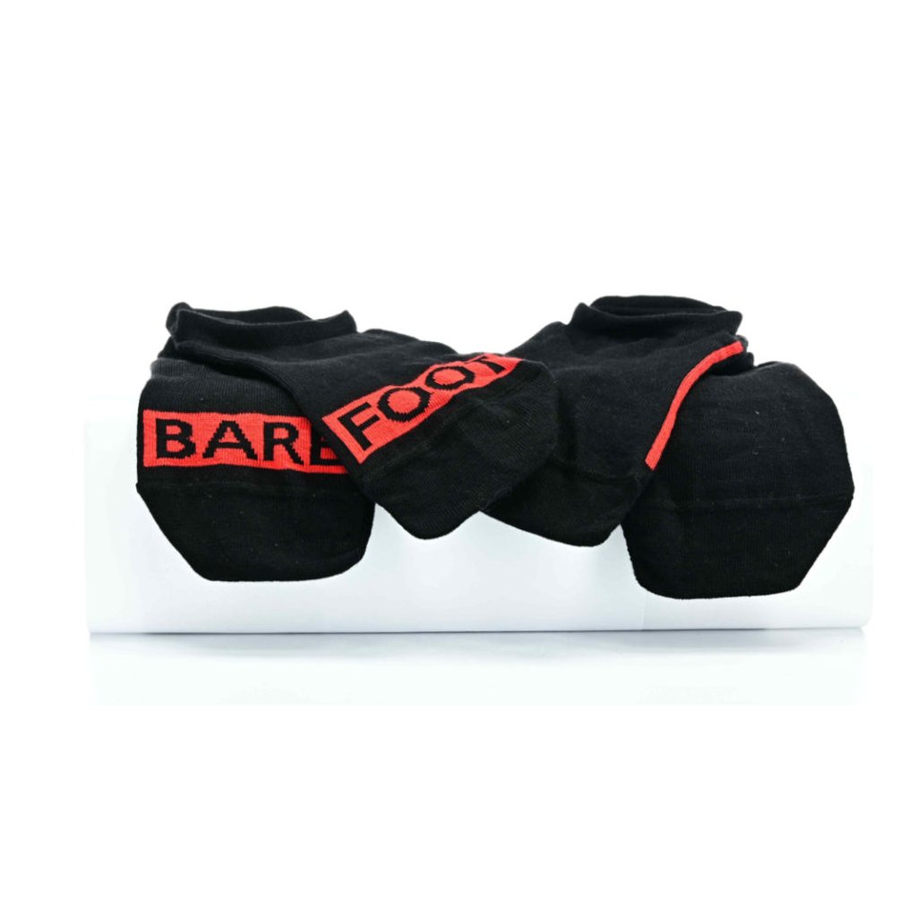 Footic Barefootan Extra Short Black Barfußsocken, 2 Paare