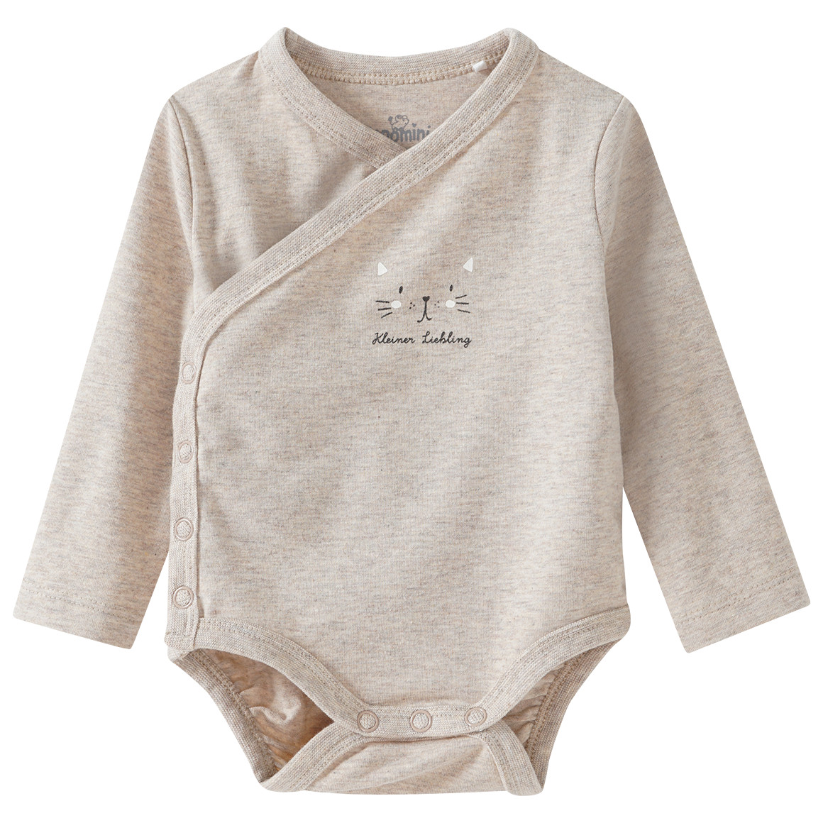 Newborn Wickelbody mit Katzen-Print