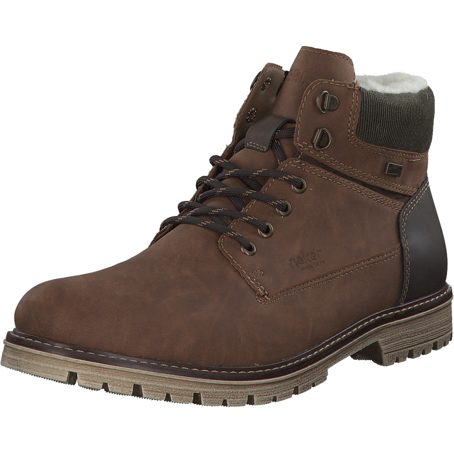 Rieker F3611, Stiefel, Herren, peanut/moro/moos