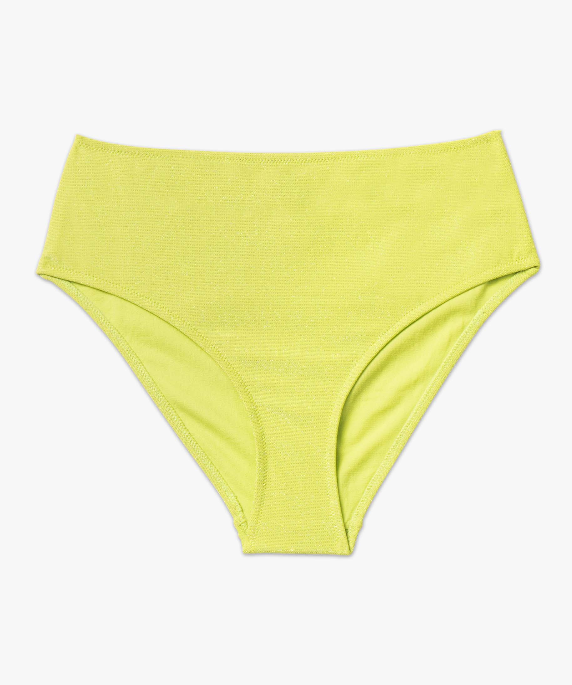Bas de maillot de bain femme forme culotte haute vert | GEMO