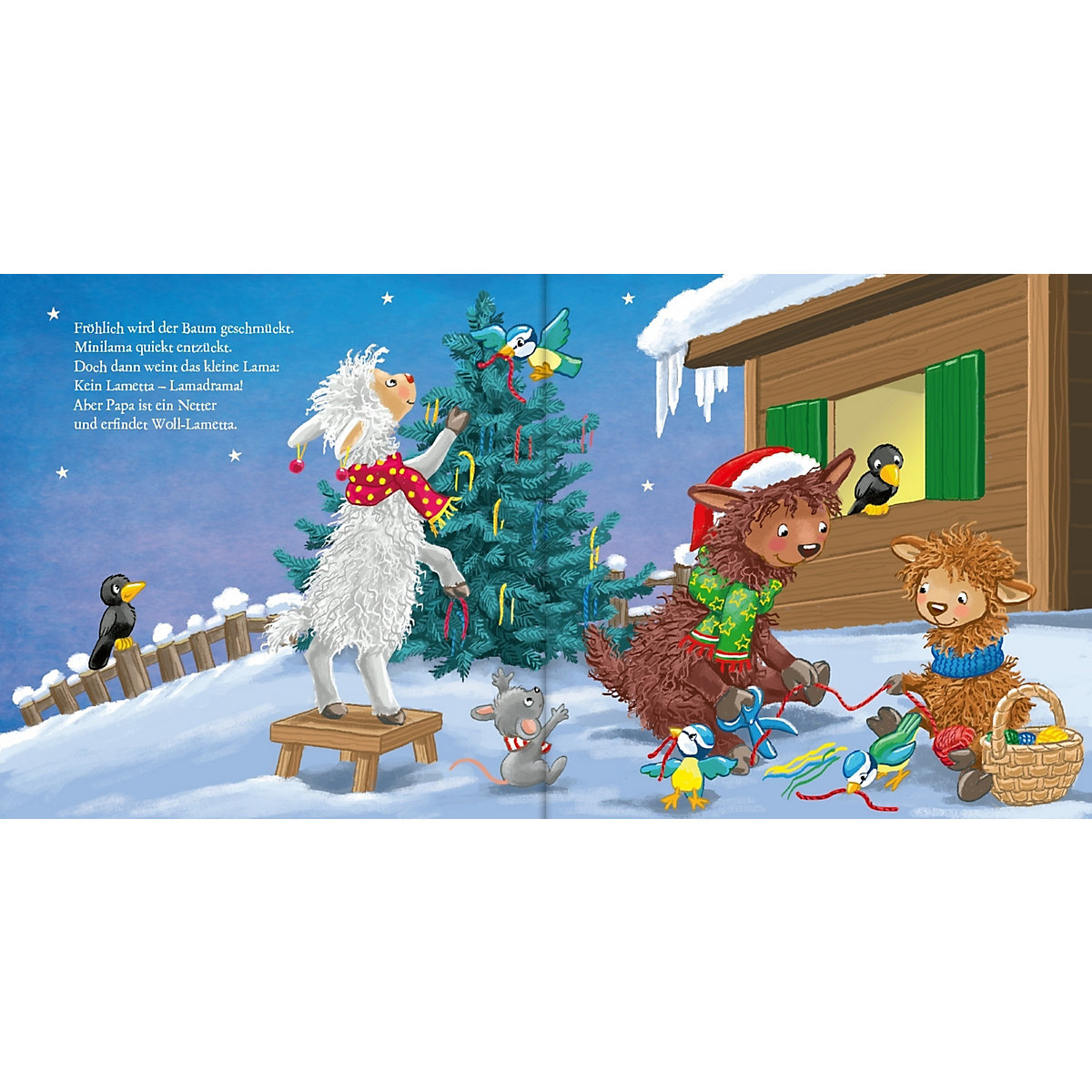 Weihnachten mit Mini-Lama