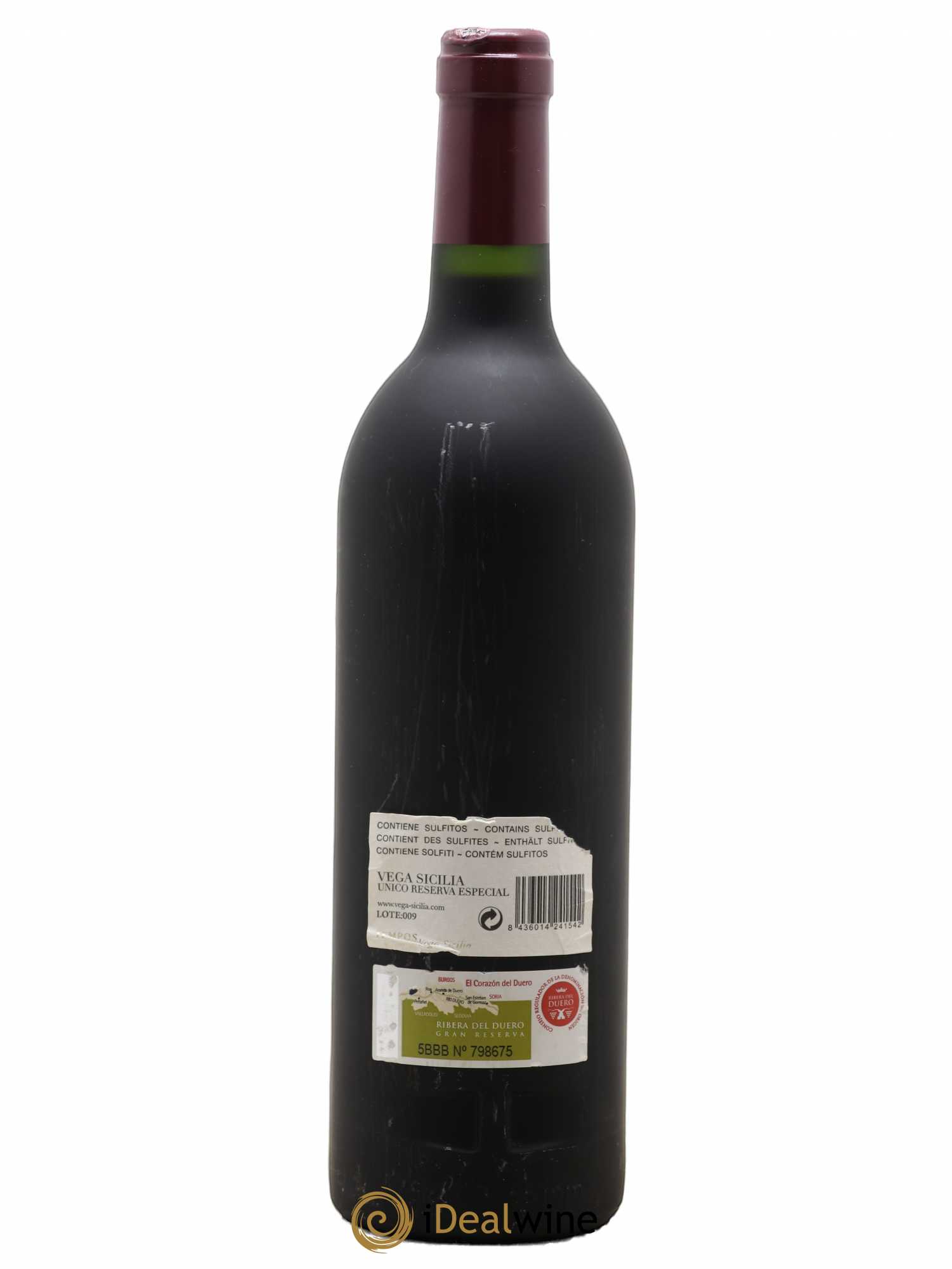 Ribera Del Duero Vega Sicilia Unico Reserva Especial Famille Alvarez   - Lot de 1 Bouteille