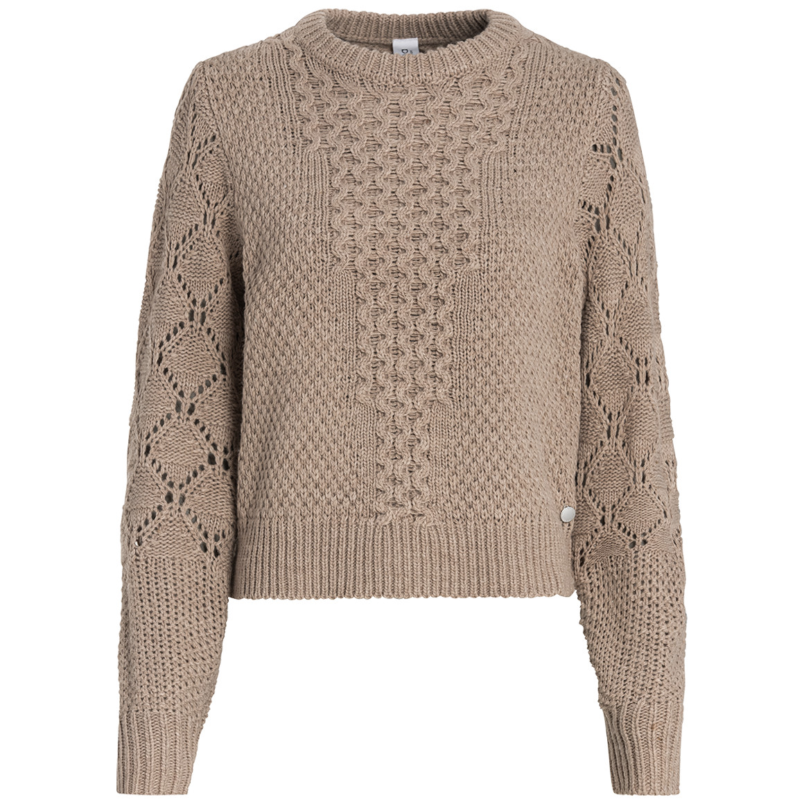 Damen Strickpullover mit Loch-Strick