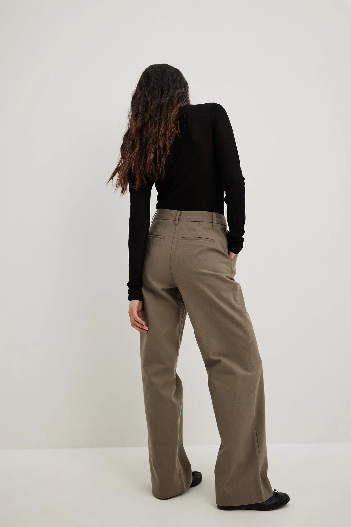 Anzughose mit mittlerer Taille