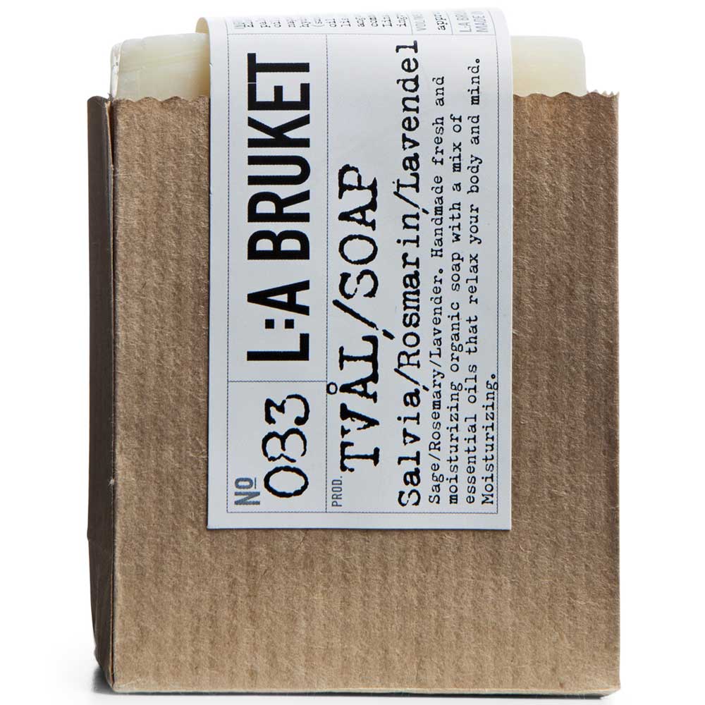 L:A BRUKET No. 83 Bar Soap Salbei/Rosmarin/Lavendel 120 g