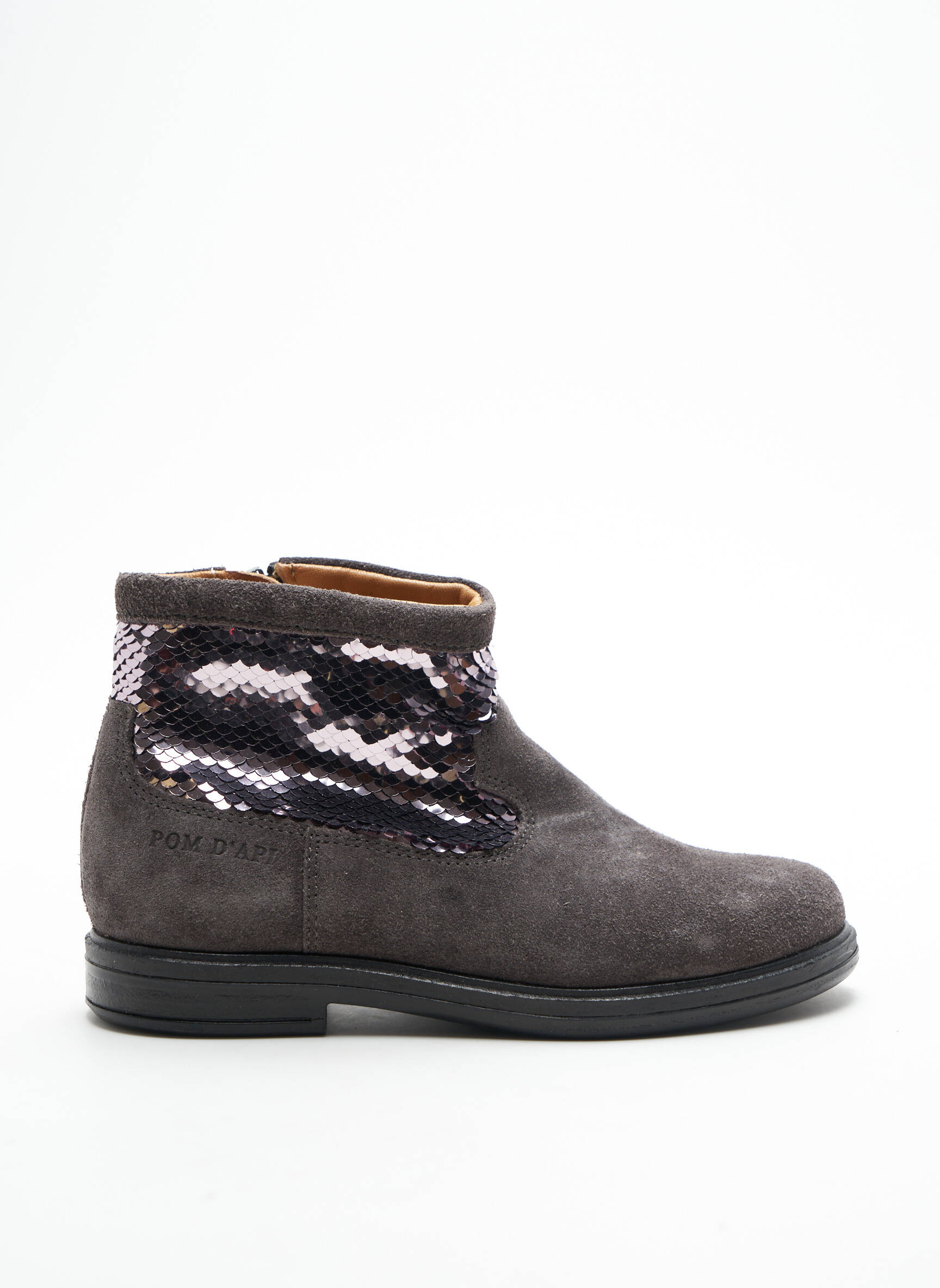 Pom D Api Bottines Fille couleur gris