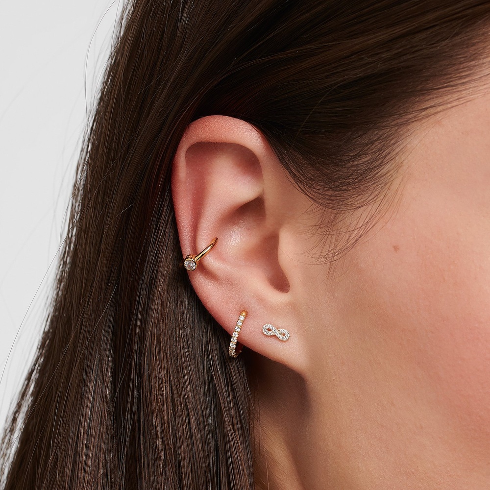 Thomas Sabo Boucle d'oreille unique 925 Argent Boucles d'oreilles