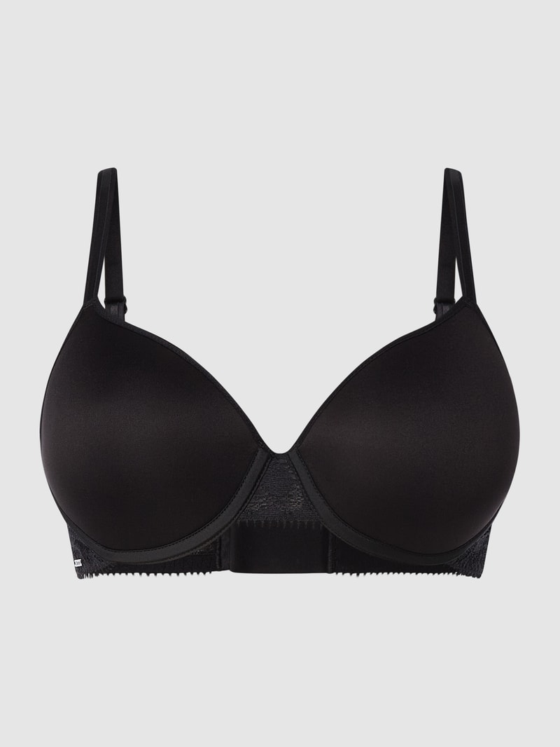 Bügel-BH mit Spitze in schwarz