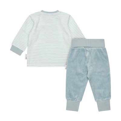 Set Hose + Sweatshirt GOTS, hellblau