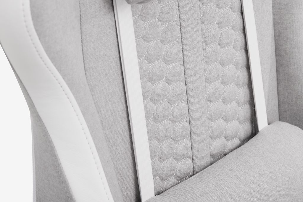 NIBE NIBE gaming chair, white/beige fabric
