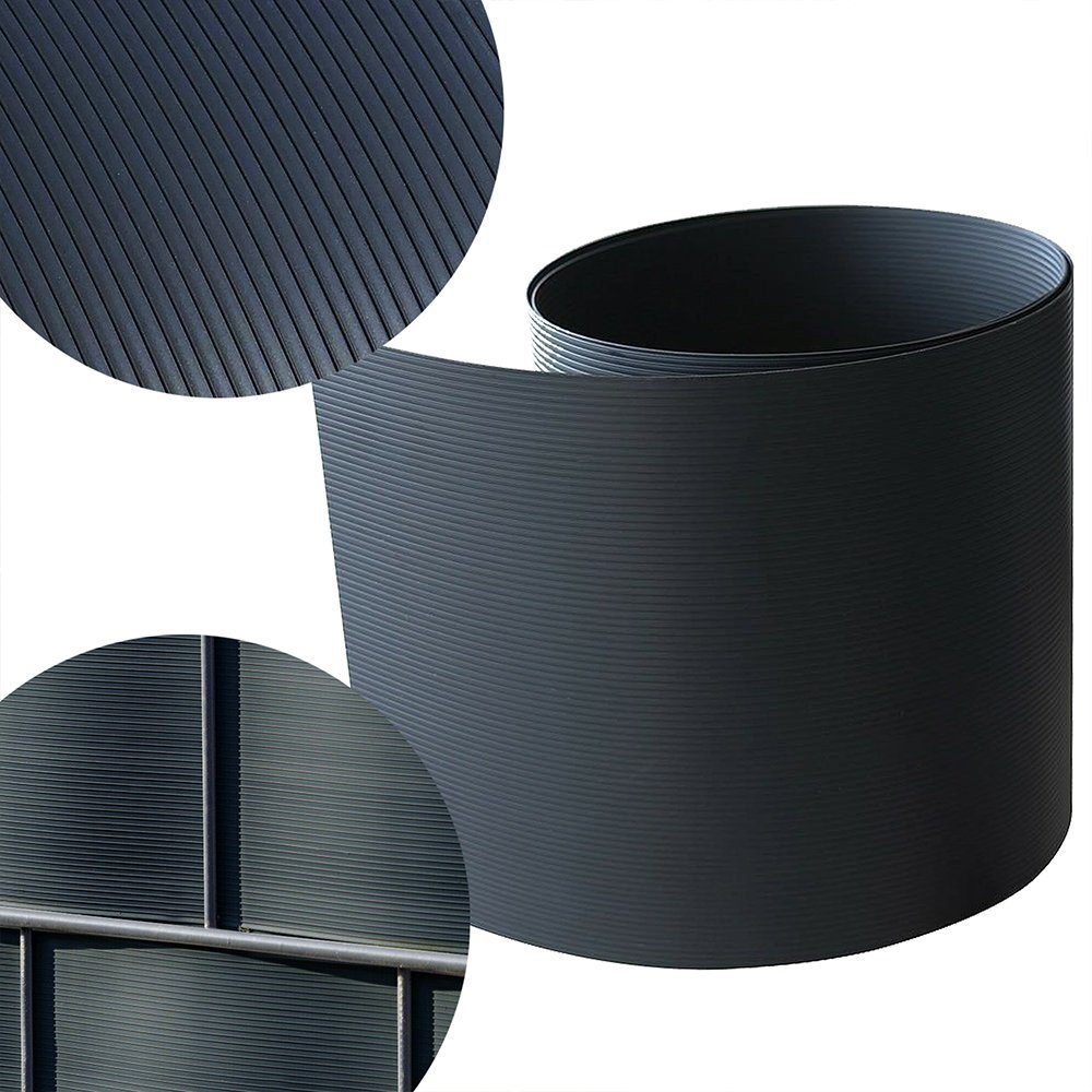 Mucola Sichtschutzstreifen Sichtschutz 10X PVC Sichtschutzstreifen Zaunfolie Windschutz Garten, (10er Set), Hart PVC