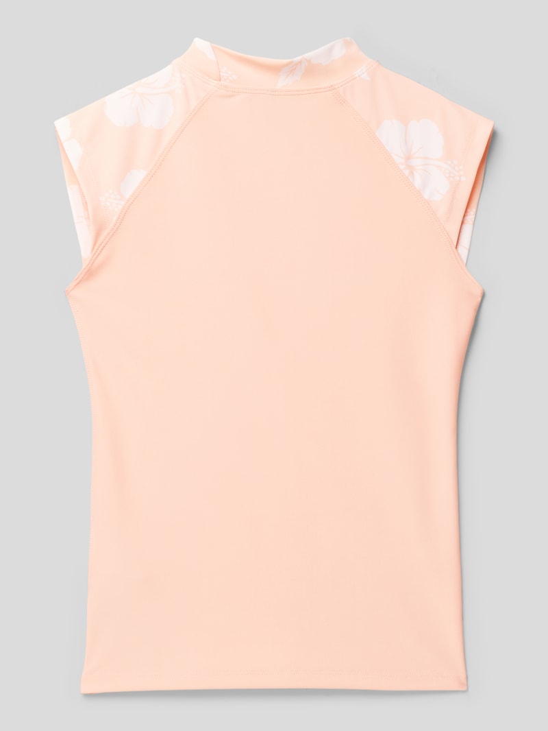 Top mit Label-Print in apricot