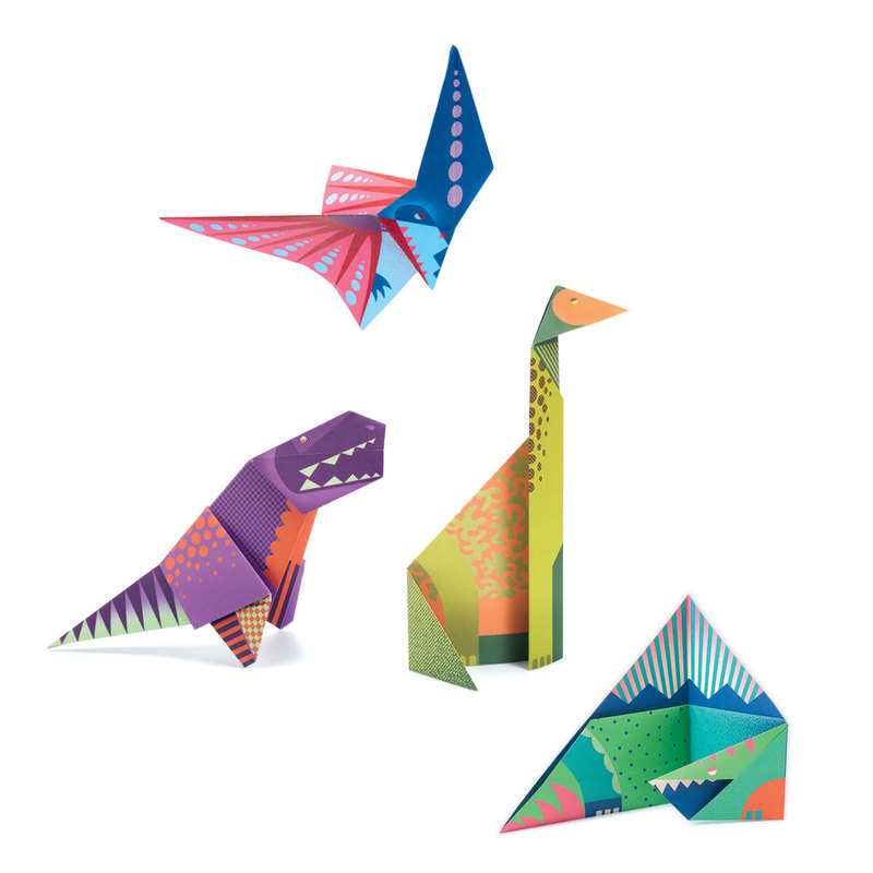 Origami facile dinosaures Djeco