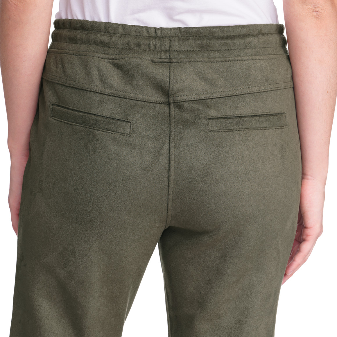 Damen Jogpants in Velours-Optik