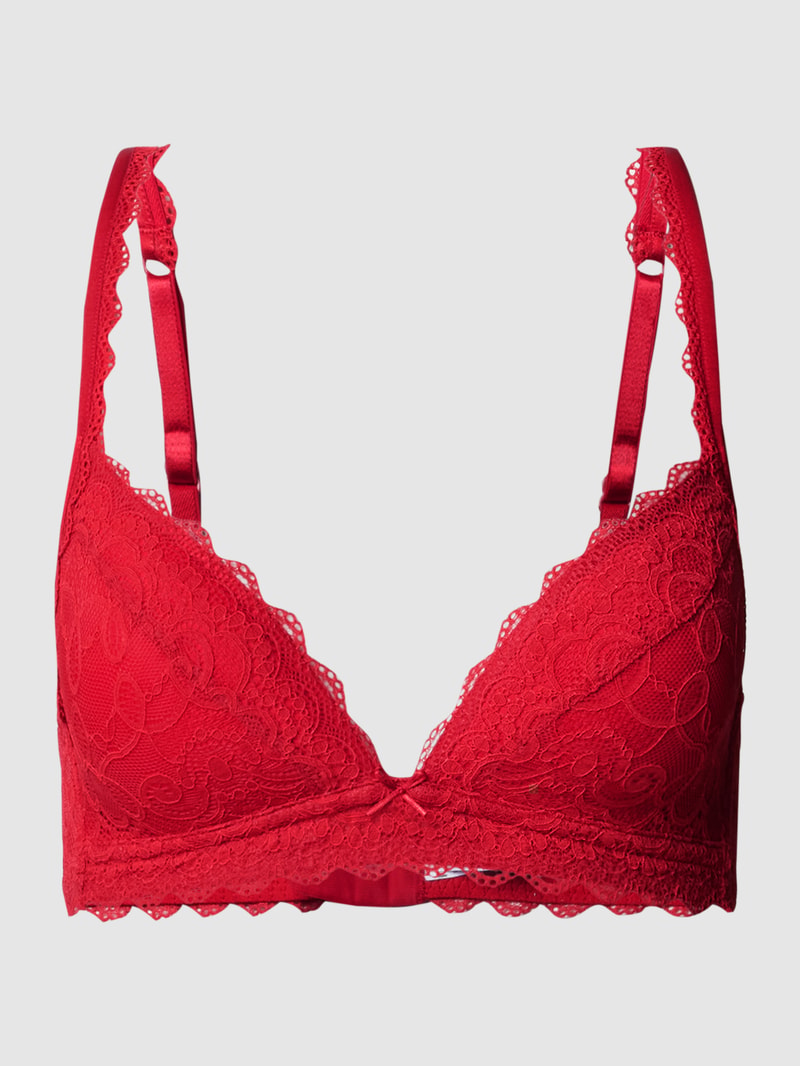 Soft-BH mit Spitzenbesatz in rot