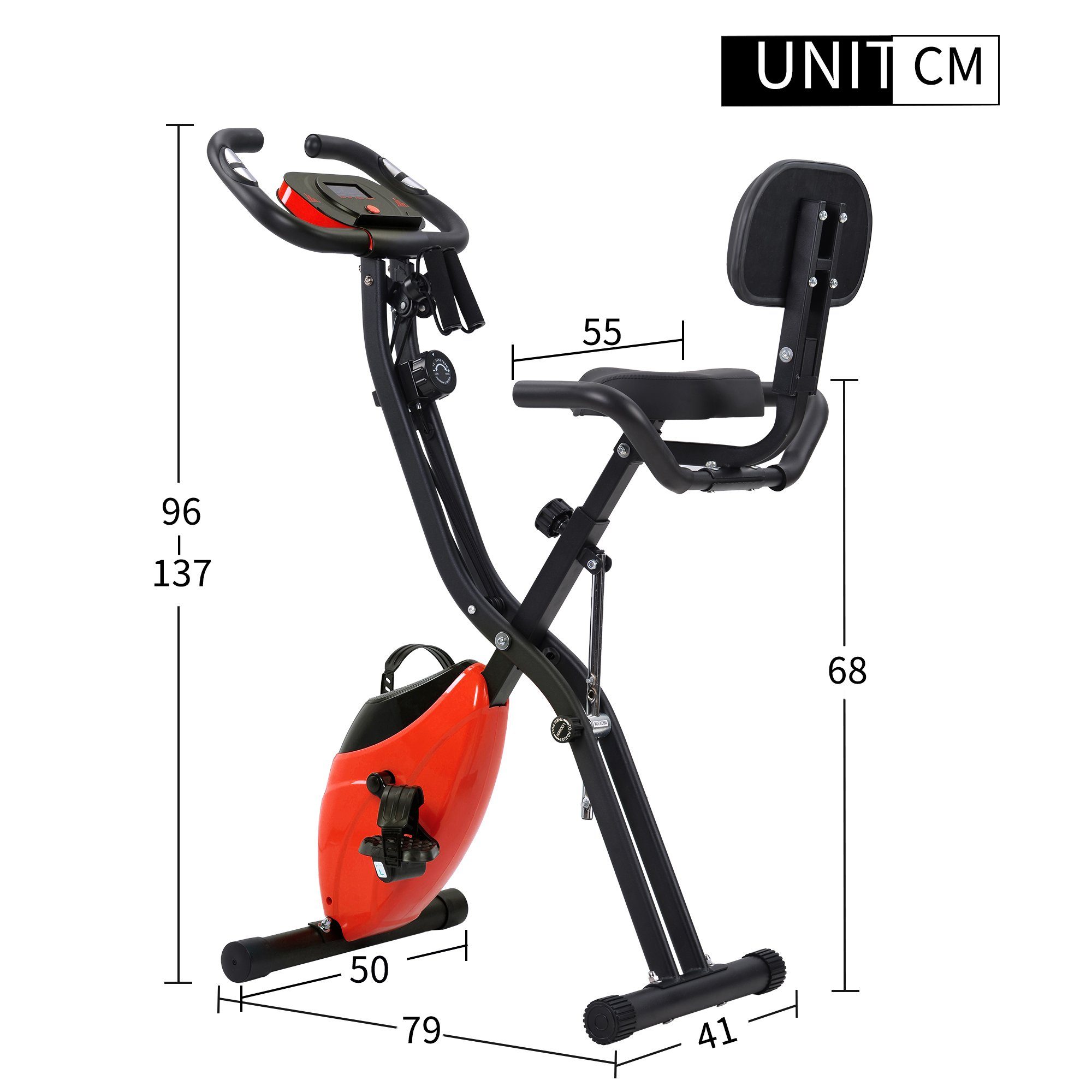 GLIESE Heimtrainer Fahrrad Fitness