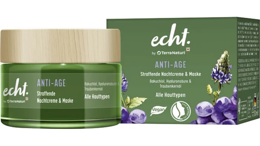 echt. by Terra Naturi ANTI-AGE straffende Nachtcreme & Maske 50 ml