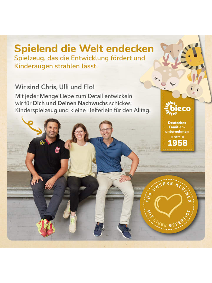 Bieco Spielwaren Stapelturm Holz - ab 12 Monate in Mehrfarbig günstig kaufen onesize