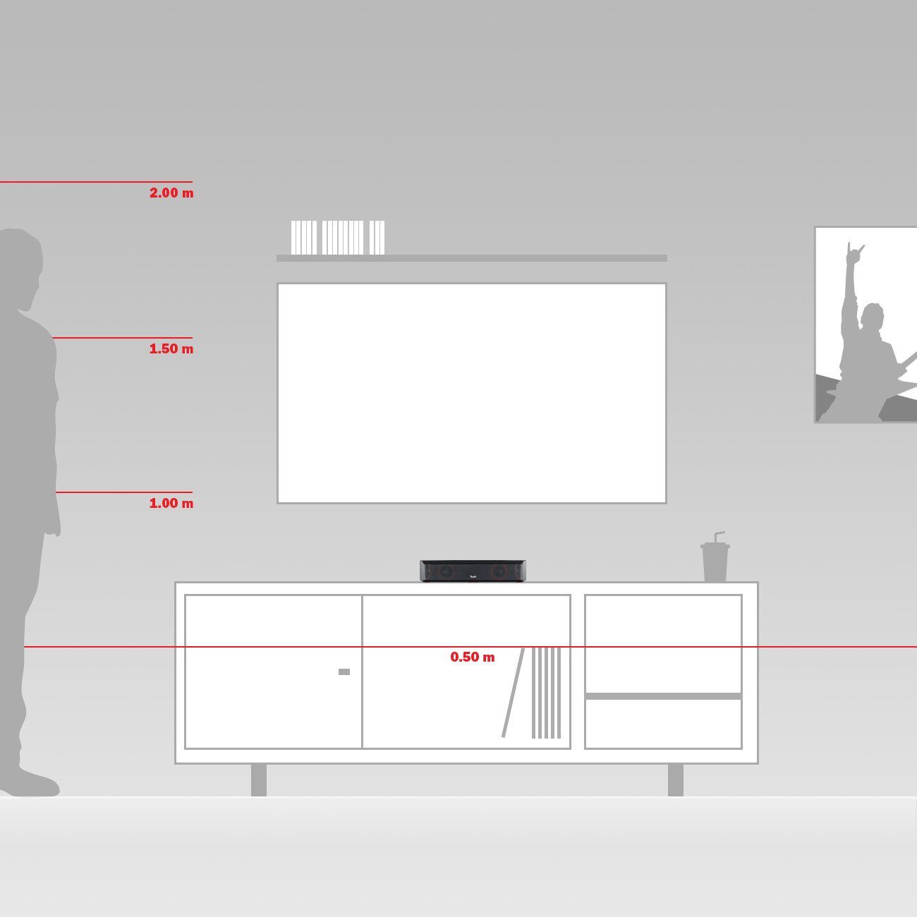 Teufel CINEBAR ONE Soundbar (HDMI, Bluetooth, 60 W, Integrierte USB-Soundkarte)