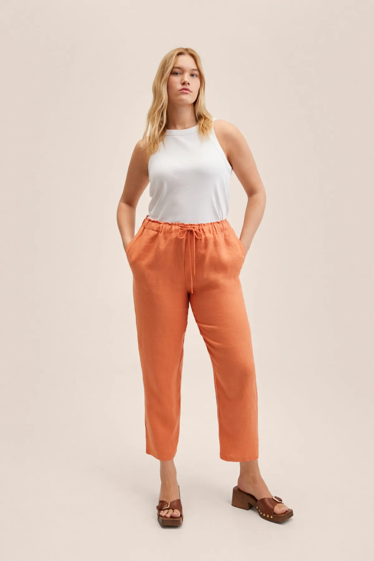MANGO  Orange Damenhose 27067105