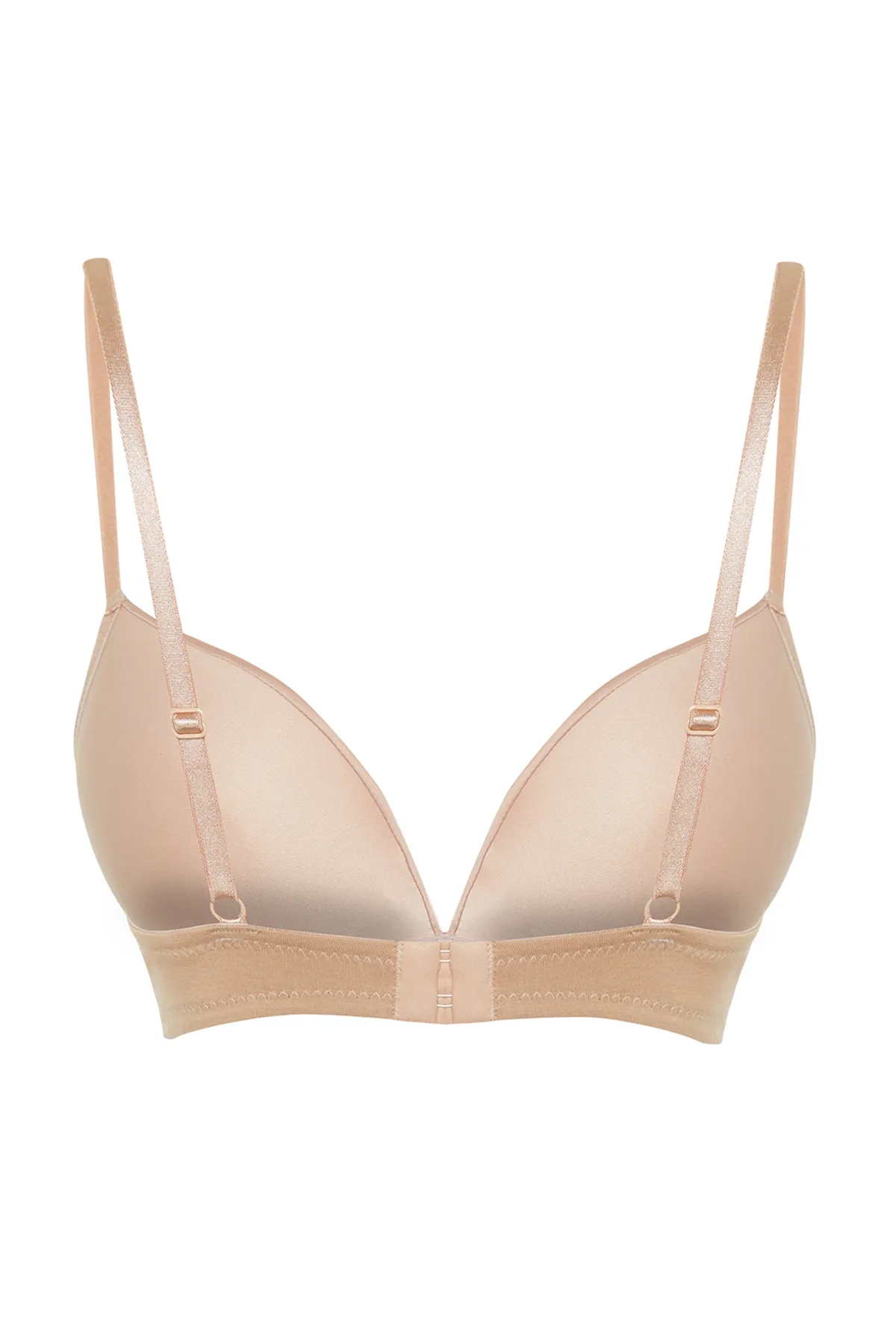 Trendyol Collection  Ten Modal Satin Detaillierte String Strap Plumping Effektive beschichtet Strick BH THMSS24SU00040