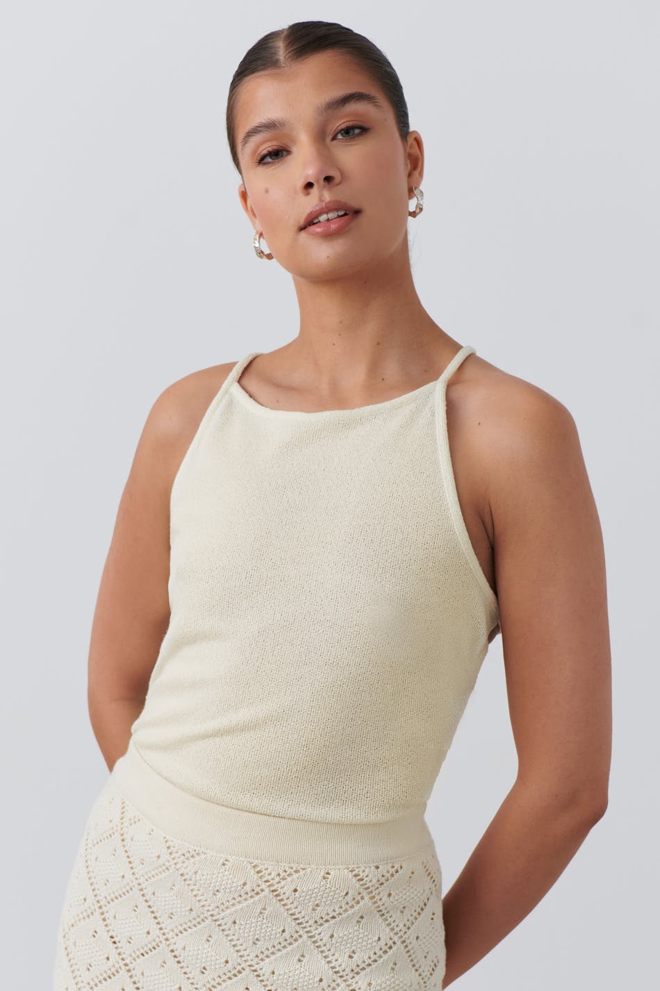 Rose strap singlet