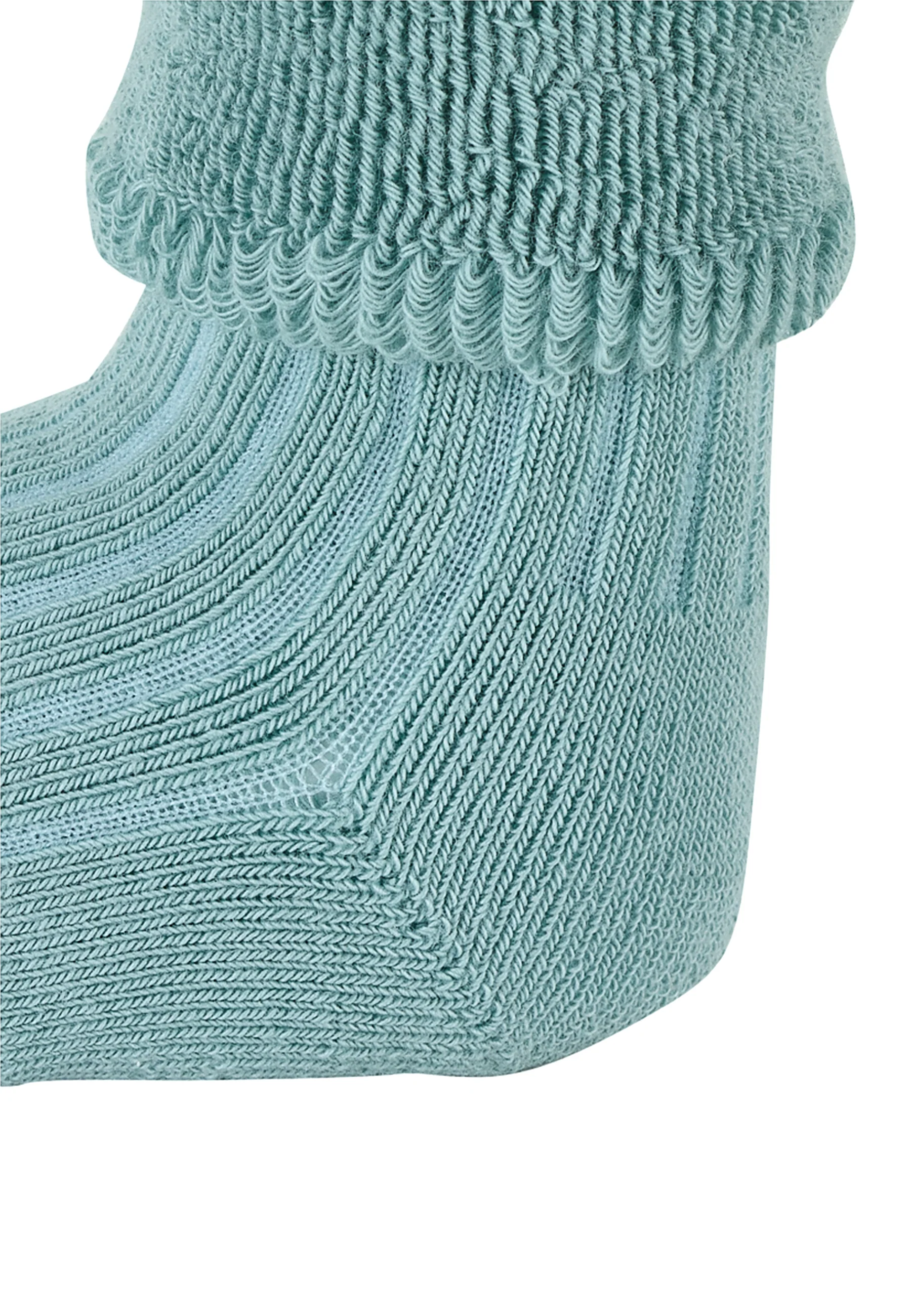 Babysocken uni mit Rippstruktur, Vollplüsch innen