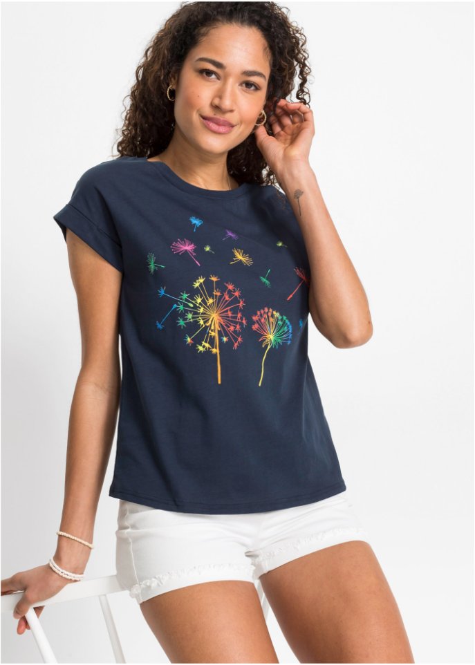 T-Shirt mit floralem Print