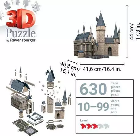 3D Puzzle Hogwarts Schloss - Die Große Halle