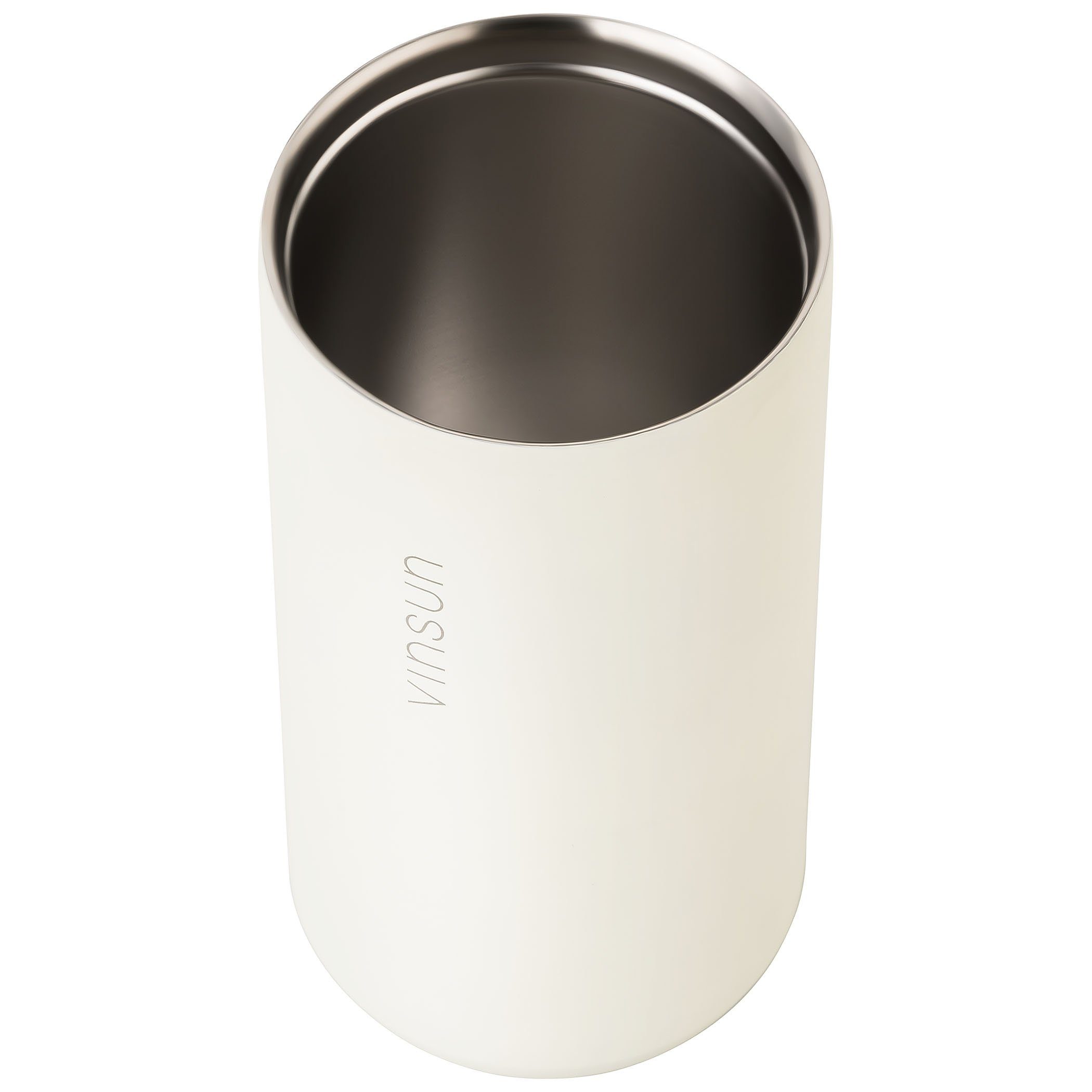 Vinsun Thermobecher Isolierbecher 380ml mit Trinköffnung - Kaffeebecher für unterwegs, Edelstahl, auslaufsicher, bruchfest, für heiße und kalte Getränke