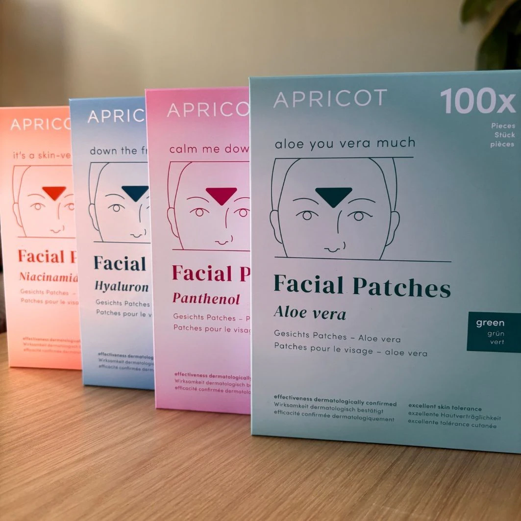 Apricot Cotton Face Patches with Aloe Vera - pack of 100